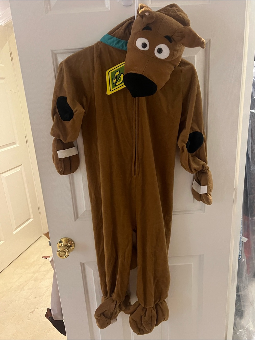 Brown Scooby-Doo Inspired Plush Kids Costume